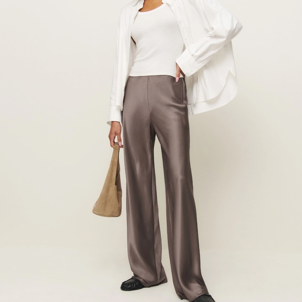 Reformation satin pants